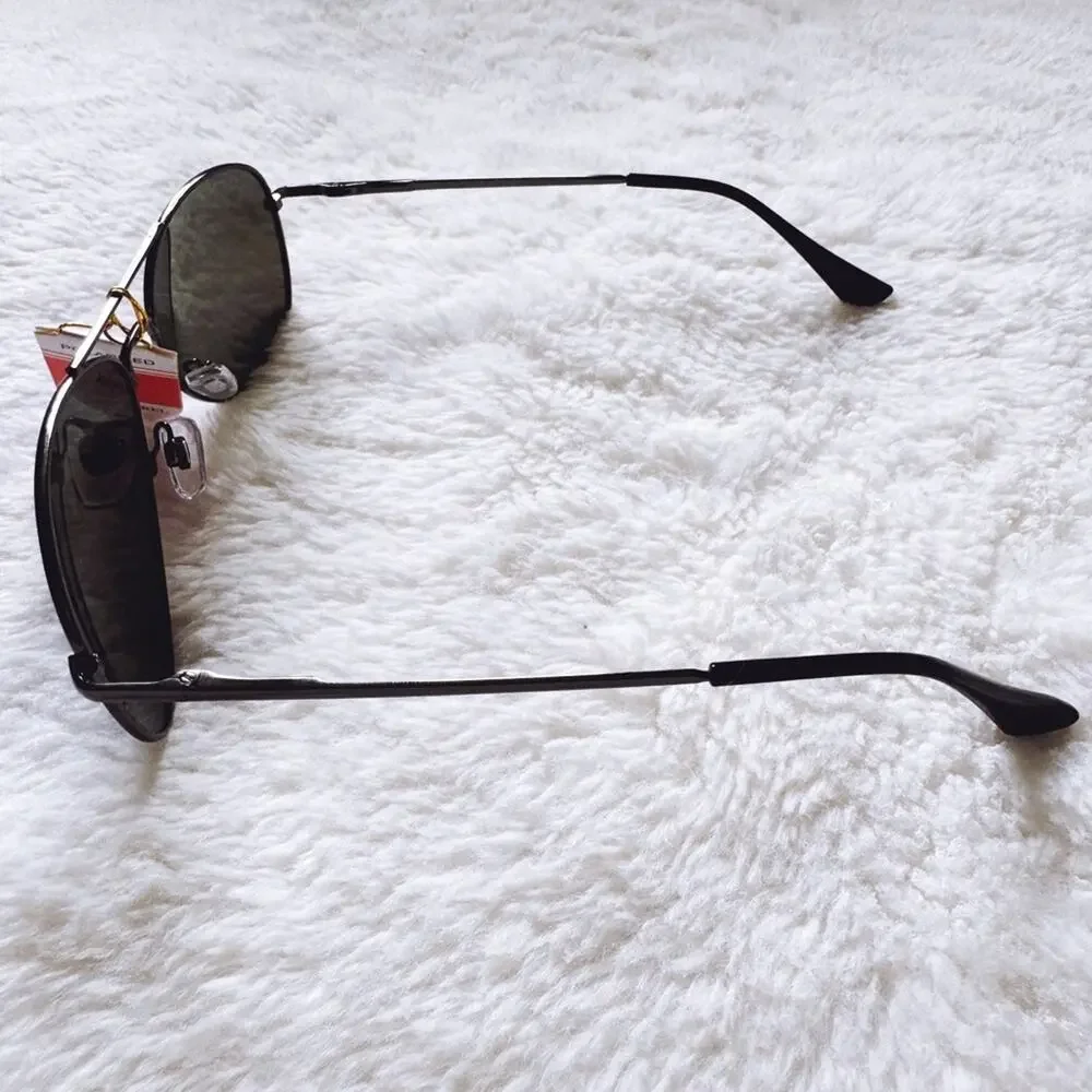 Zane Black w/ Blue Lense Polarized Mirrored Sunglasses